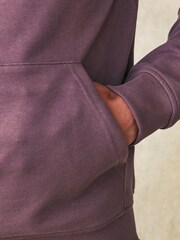 adidas originals Purple 100% Cotton Trefoil Essentials Hoodie - Image 5 of 6