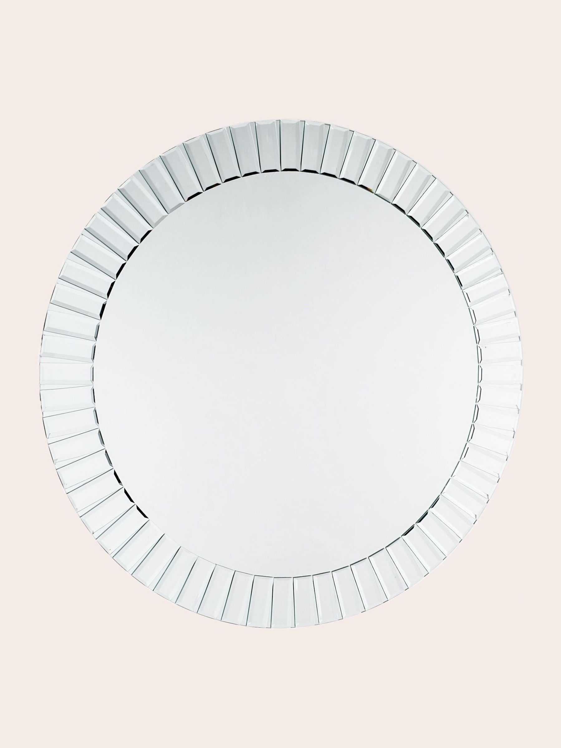 Laura Ashley Capri Small Bevelled 60cm Round Mirror