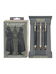 Portico Designs Set of 2 Black Metal Bookmarks And Pens - Image 1 of 5