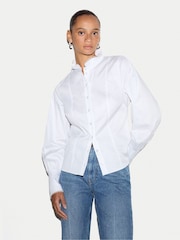 Jigsaw White Slim Stand Collar Shirt - Image 1 of 7