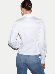 Jigsaw White Slim Stand Collar Shirt - Image 4 of 7