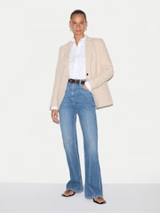 Jigsaw White Slim Stand Collar Shirt - Image 6 of 7