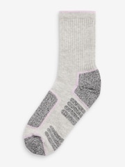 Black/Grey Next Active Sports Walking Ankle Socks 2 Pack - Image 2 of 4