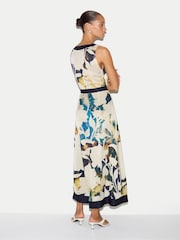 Jigsaw Shadow Floral Satin Wrap Dress - Image 4 sur 5