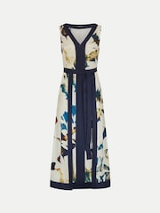 Jigsaw Shadow Floral Satin Wrap Dress - Image 5 sur 5