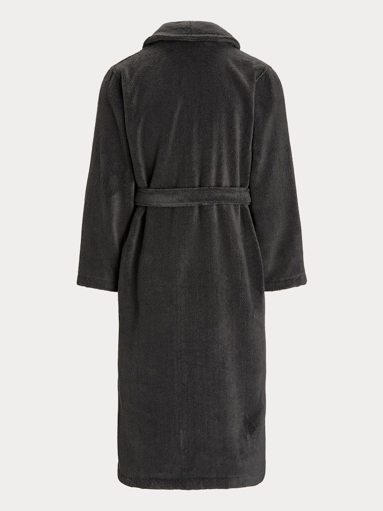 Polo Ralph Lauren Dark Grey Shawl Collar Dressing Gown - Image 5 of 5