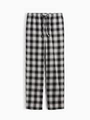 Schwarz kariert - Relaxed Flannel Pyjama Bottoms - Bild 4 von 4