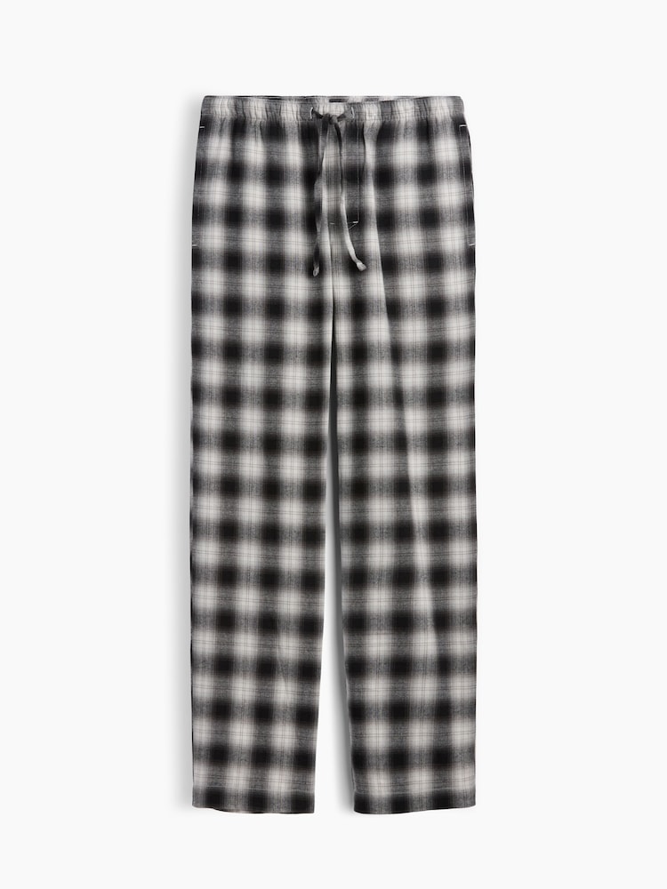 Schwarz kariert - Relaxed Flannel Pyjama Bottoms - Bild 4 von 4 Schwarz kariert - Relaxed Flannel Pyjama Bottoms - Bild 4 von 4