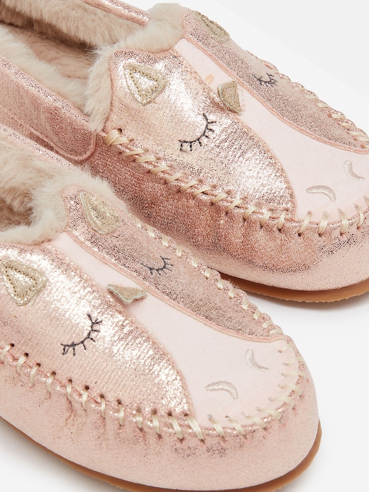 Joules Girls' Quinn Pink Unicorn Slippers - Image 5 of 5