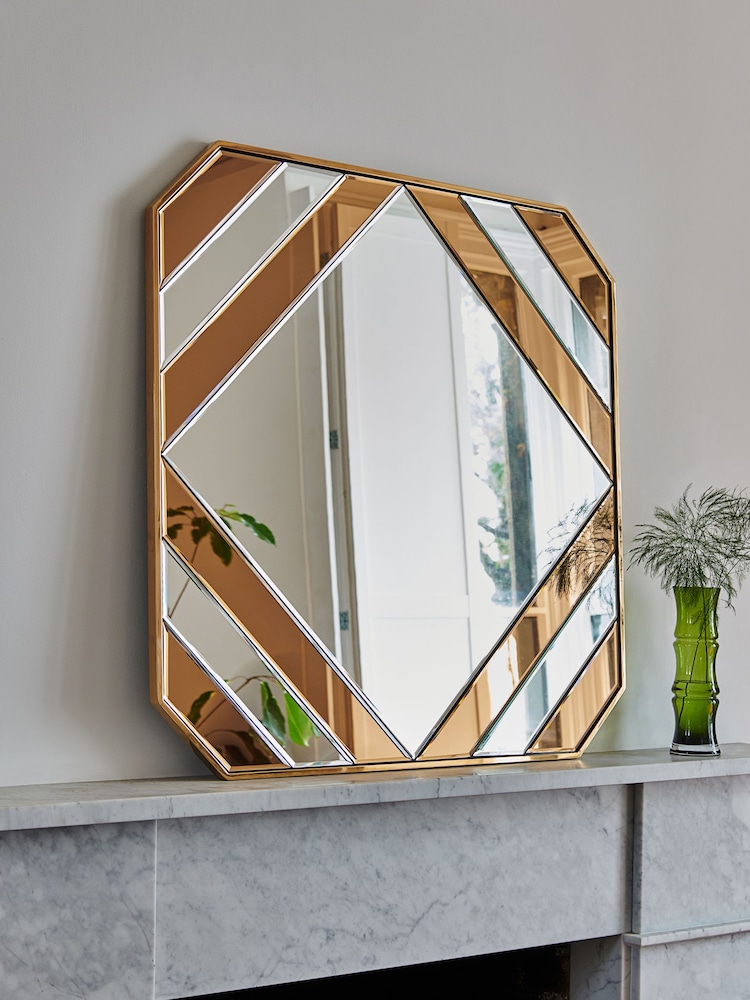 Rockett St George Copper Square Mirror - Image 1 of 3