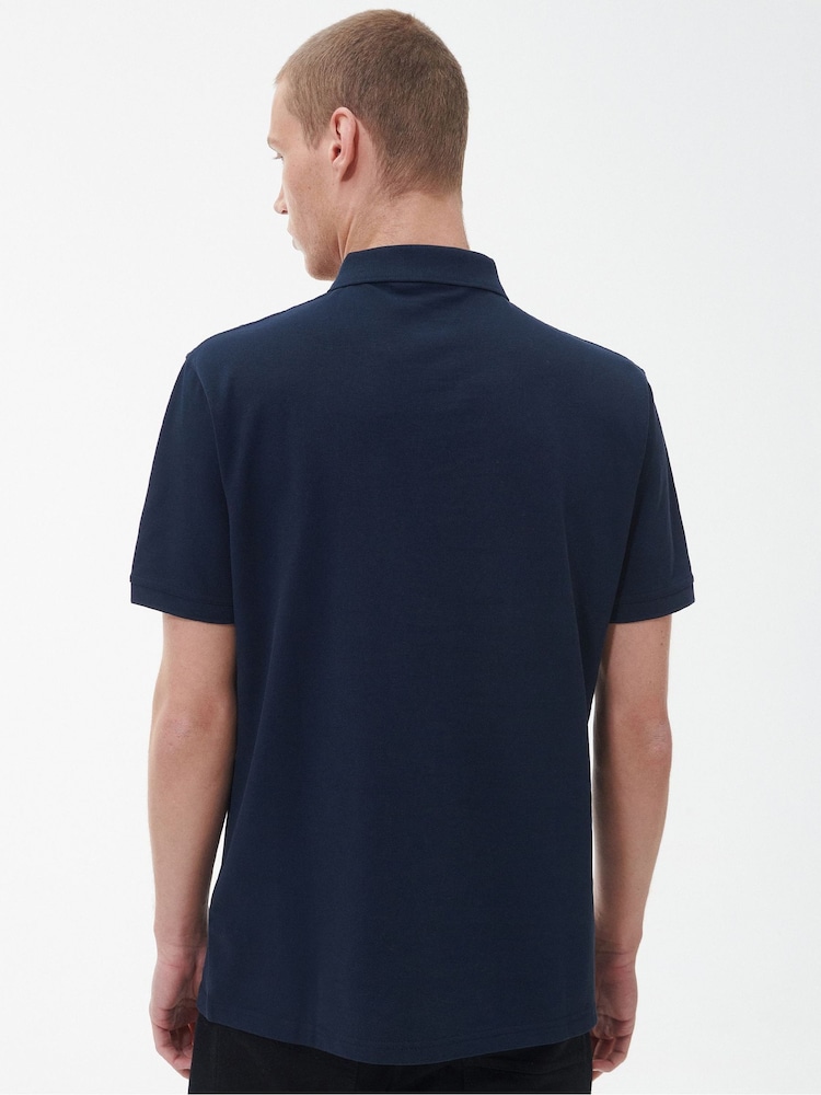 Barbour® International 100% Cotton Essential Polo Shirt - Image 4 of 7