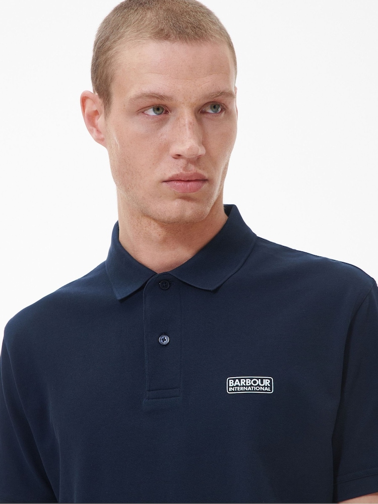 Barbour® International 100% Cotton Essential Polo Shirt - Image 5 of 7