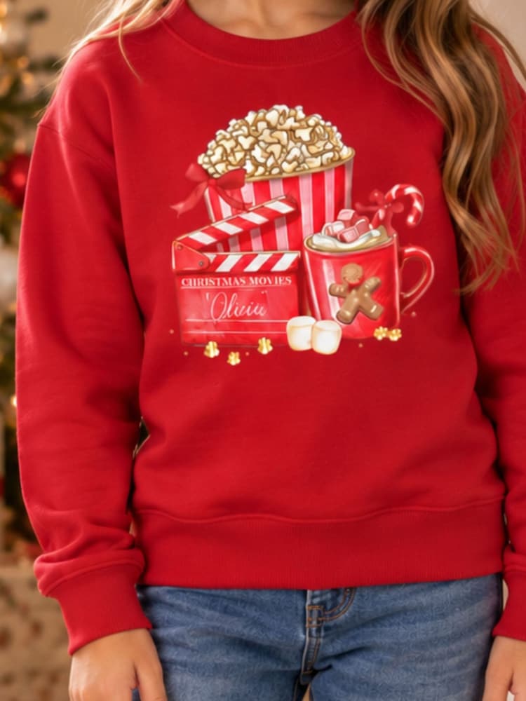 Personalised Christmas Movie Sweatshirt by Koko Blossom - Image 2 of 3 Personalised Christmas Movie Sweatshirt by Koko Blossom - Image 2 of 3