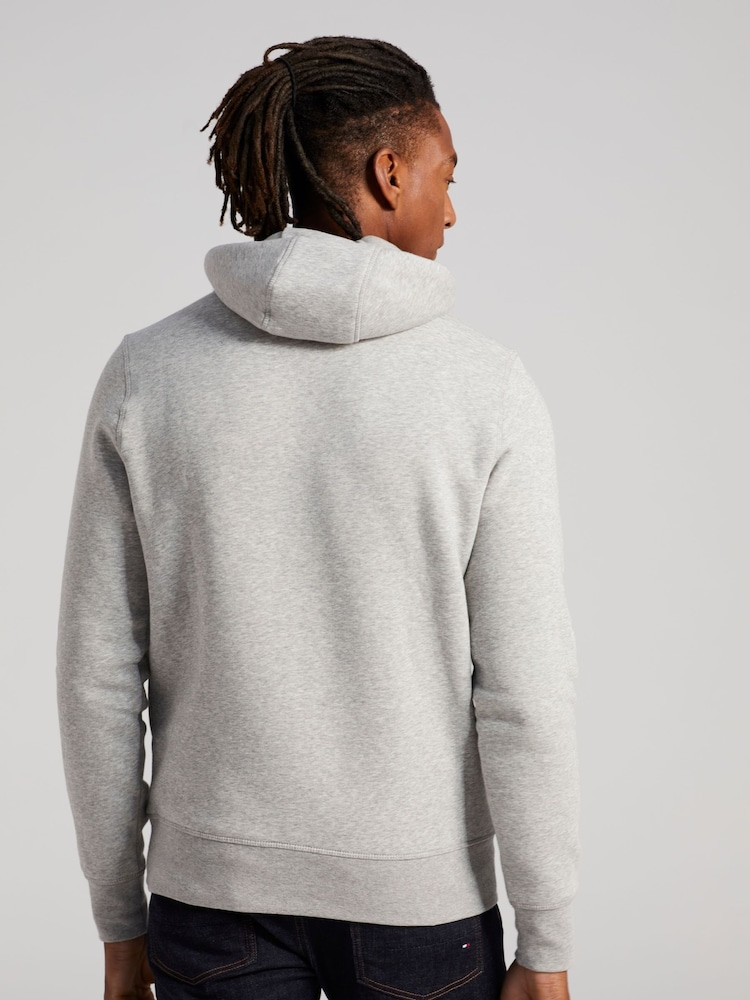 Tommy Hilfiger Grey Tommy Hilfiger Green Logo Hoodie - Image 3 of 5