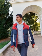 Tommy Hilfiger Grey Tommy Hilfiger Green Logo Hoodie - Image 4 of 5