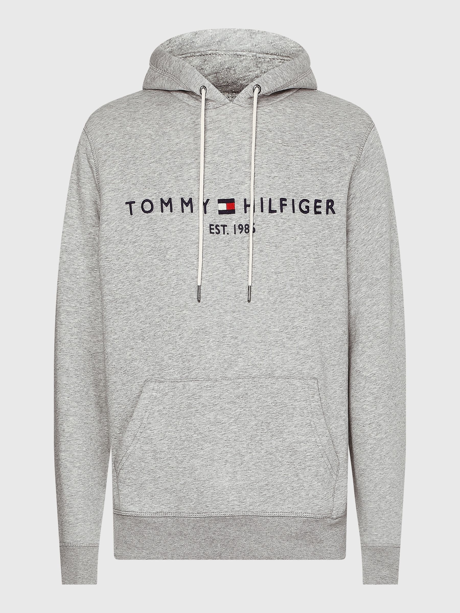 Tommy Hilfiger Grey Core Logo Hoodie