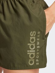 adidas Green Essentials Logo CLX Shorts - Image 5 of 6