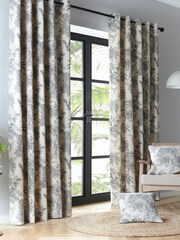 Fusion Grey Saranda Eyelet Curtains - Image 2 of 4