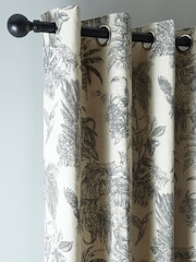 Fusion Grey Saranda Eyelet Curtains - Image 3 of 4