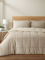 Catherine Lansfield Natural Cosy Cord EasyCare Coverless 6.5 Tog Duvet - Image 1 of 3