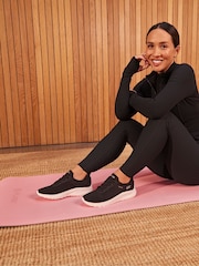 Skechers Black White Standard Fit Slip-Ins: BOBS Sport Squad Chaos Trainers - Image 3 of 8