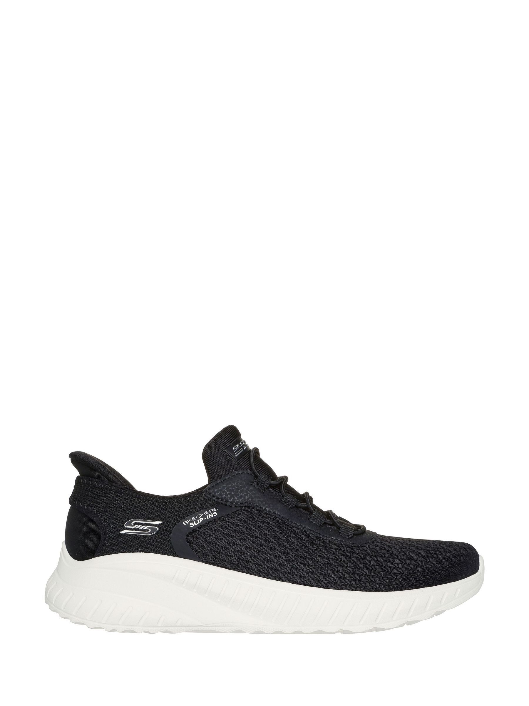 Buy Skechers Black White Standard Fit Slip ins BOBS Sport Squad Chaos Trainers from the Next UK online shop