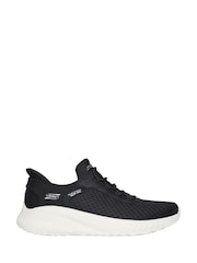 Skechers Black White Standard Fit Slip-Ins: BOBS Sport Squad Chaos Trainers - Image 4 of 8