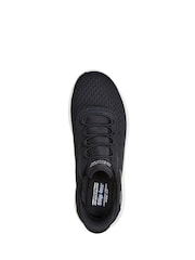 Skechers Black White Standard Fit Slip-Ins: BOBS Sport Squad Chaos Trainers - Image 7 of 8