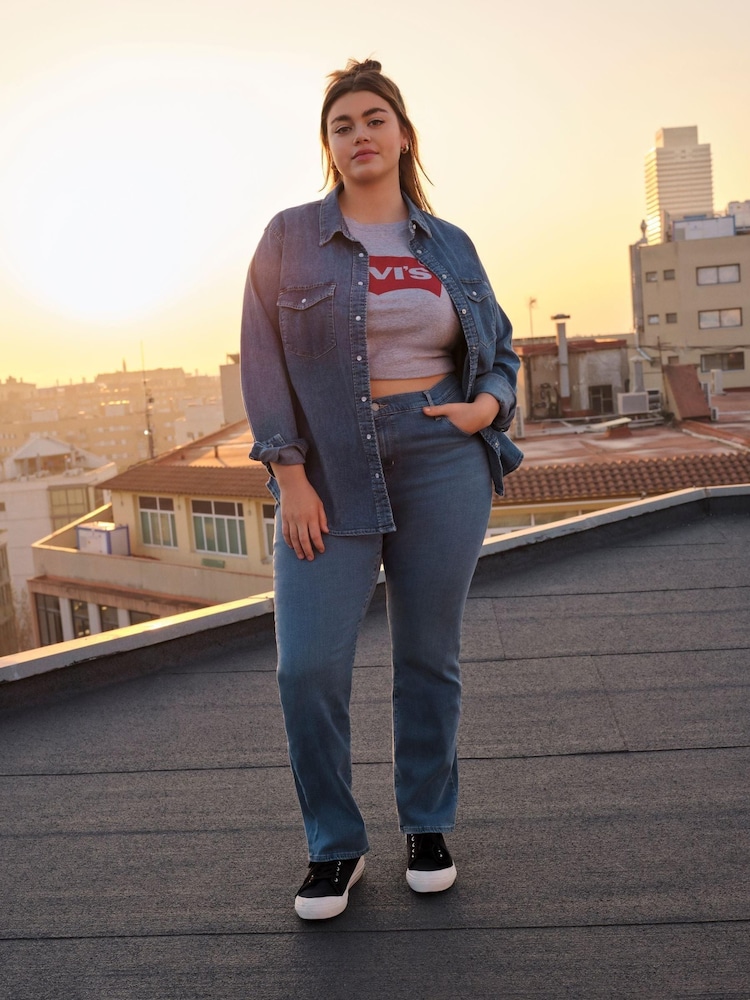Levi's® Rio Frost Curve 724™ High Rise Straight Jeans - Image 1 of 10