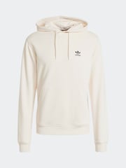 adidas originals White 100% Cotton Trefoil Essentials Hoodie - Image 6 of 6