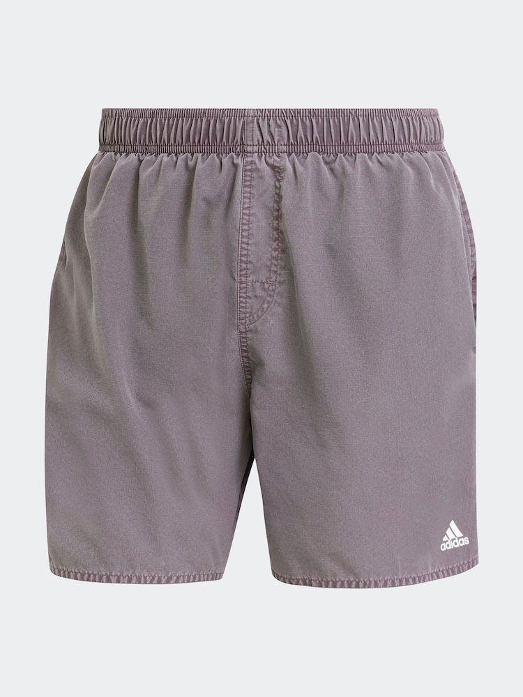adidas Brown Washed Out Cix Swim Shorts - Image 6 of 6