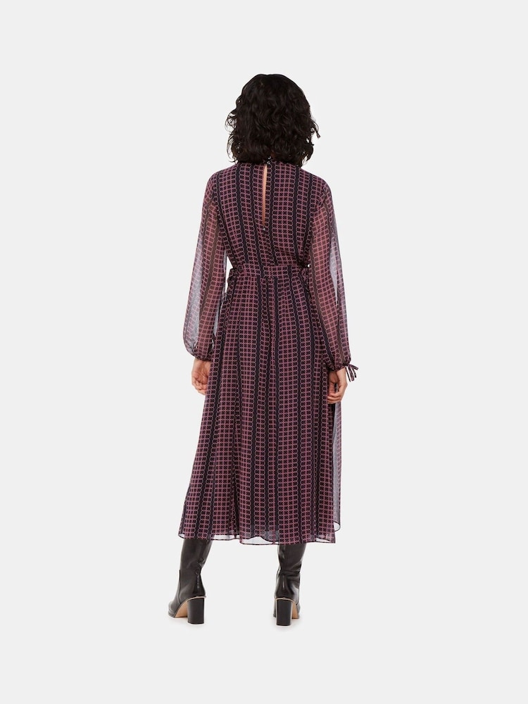 Whistles Circle Link Ivy Black Dress - Image 2 of 5