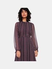 Whistles Circle Link Ivy Black Dress - Image 3 of 5