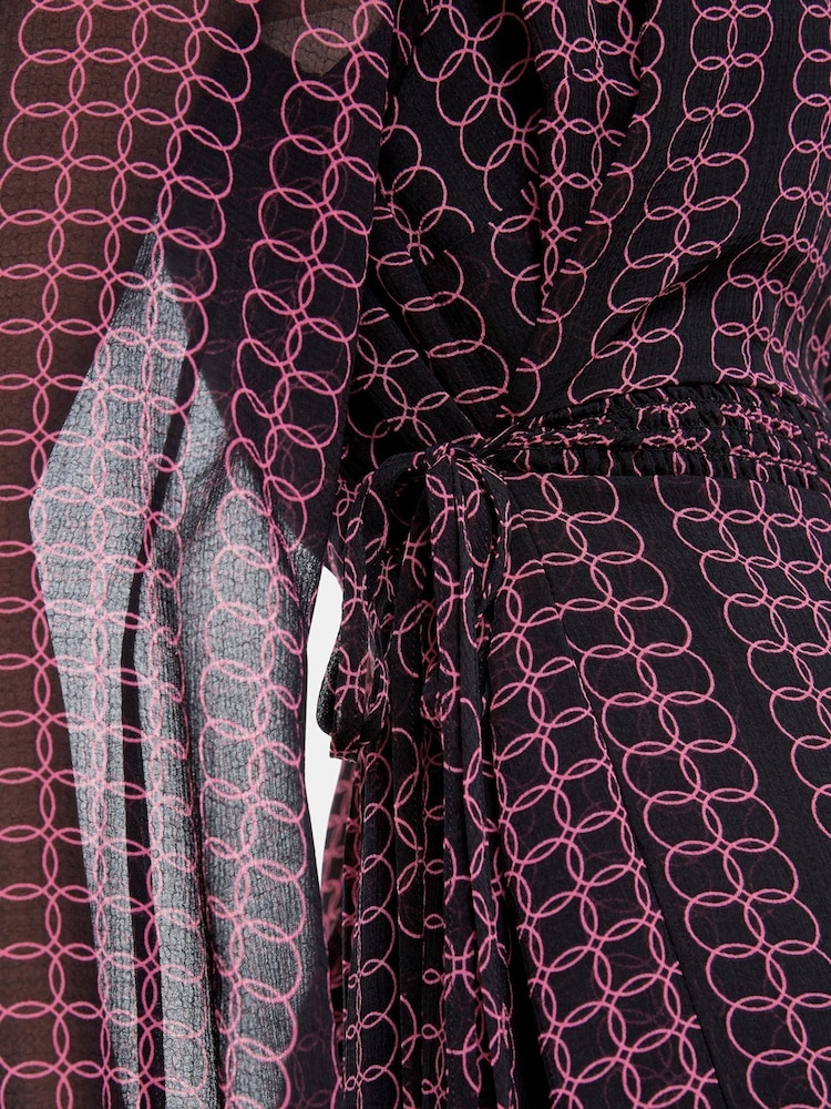Whistles Circle Link Ivy Black Dress - Image 5 of 5
