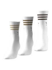 adidas Originals White Off 3 Pack Mid Cut Crew Socks 3 Pack - Image 2 of 10