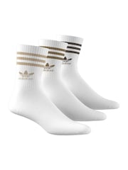 adidas Originals White Off 3 Pack Mid Cut Crew Socks 3 Pack - Image 4 of 10