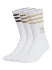 adidas Originals White Off 3 Pack Mid Cut Crew Socks 3 Pack - Image 7 of 10