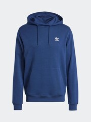 adidas originals Dark Blue 100% Cotton Trefoil Essentials Hoodie - Image 7 of 7