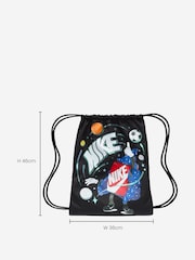 Nike Black Kids Drawstring Bag 12L - Image 3 of 8