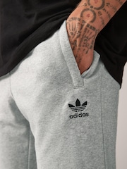 adidas original Grey Trefoil Essentials 100% Cotton Joggers - Image 3 of 4