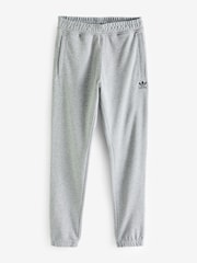 adidas original Grey Trefoil Essentials 100% Cotton Joggers - Image 4 of 4