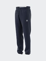 adidas Blue Trefoil Essentials 100% Cotton Joggers - Image 12 of 14