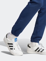 adidas Blue Trefoil Essentials 100% Cotton Joggers - Image 5 of 14