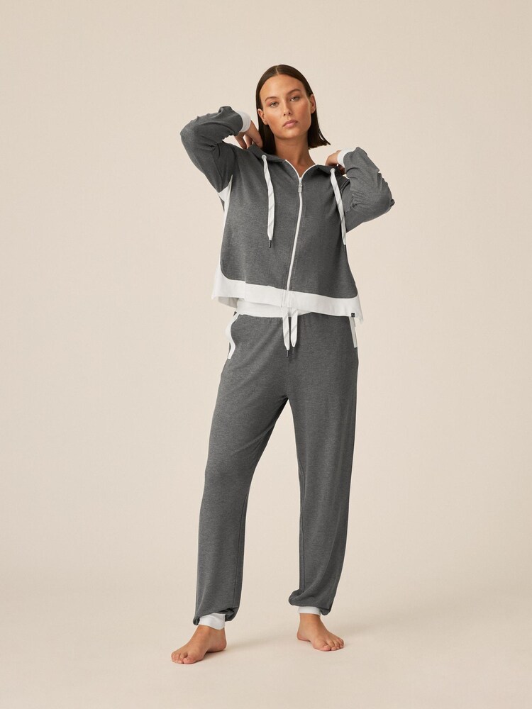 Naturana Grey Long Sleeve Loungewear Hoodie - Image 1 of 3