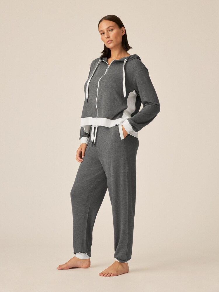Naturana Grey Long Sleeve Loungewear Hoodie - Image 2 of 3