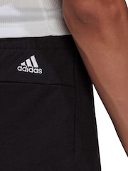 adidas Black Sportswear Essentials Linear French Terry Shorts - Image 3 of 6