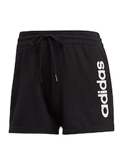 adidas Black Sportswear Essentials Linear French Terry Shorts - Image 5 of 6