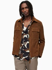 AllSaints Brown Cozza Jacket - Image 1 of 7