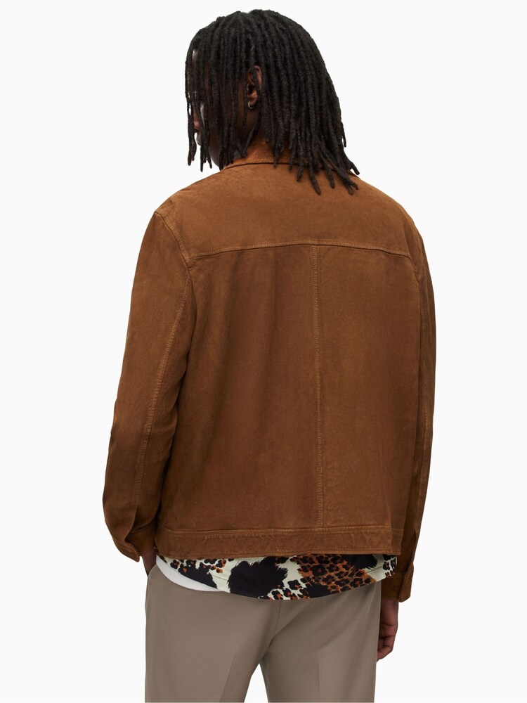 AllSaints Brown Cozza Jacket - Image 2 of 7