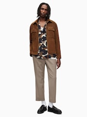 AllSaints Brown Cozza Jacket - Image 3 of 7
